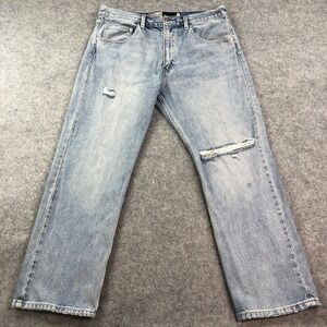 Levis SilverTab STRAIGHT Mens Jeans 36x30 (fits 36x29) Leg Blue Light Wash